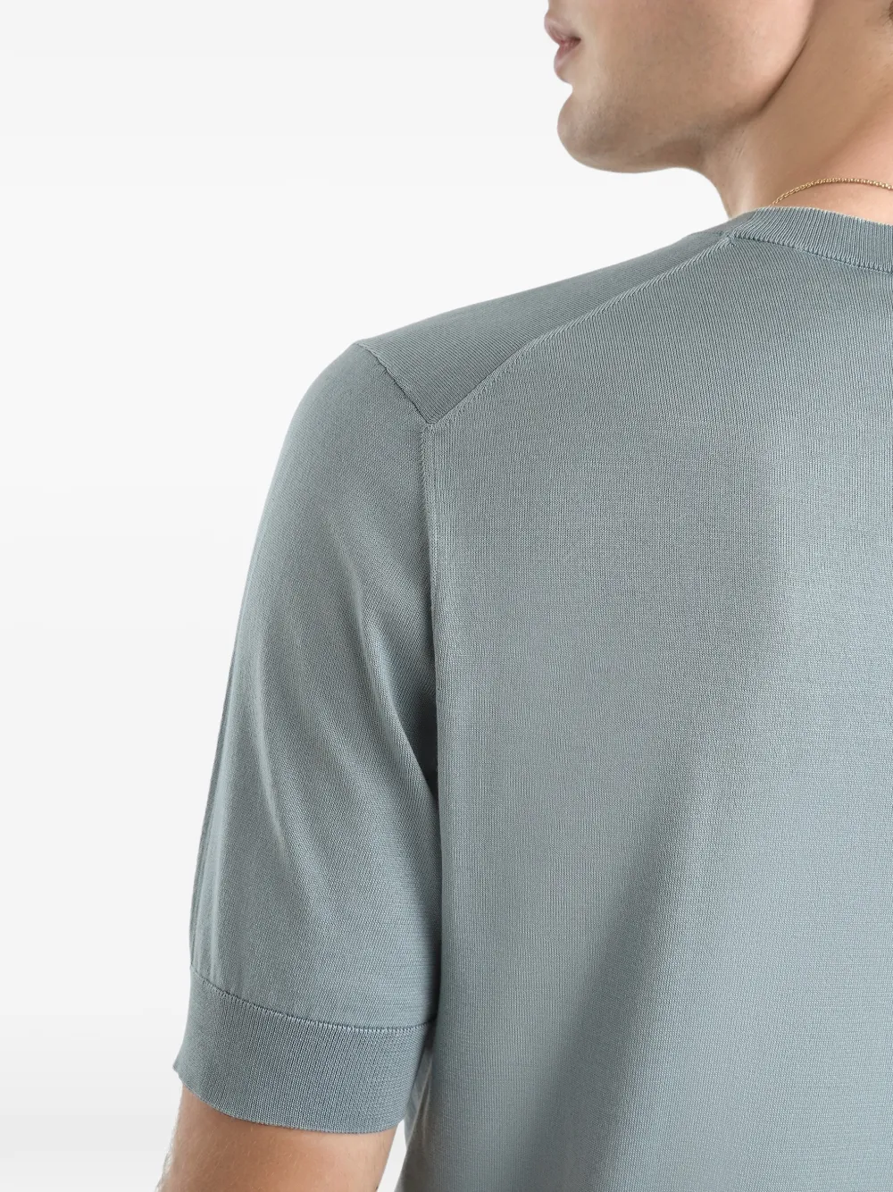 Dolce & Gabbana T-shirt met geborduurd logo Blauw