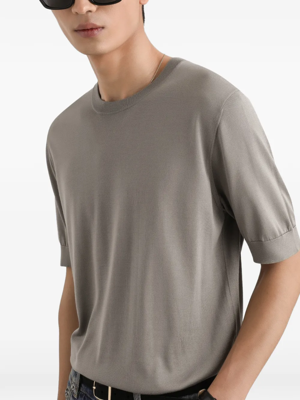 Dolce & Gabbana T-shirt met ronde hals Grijs