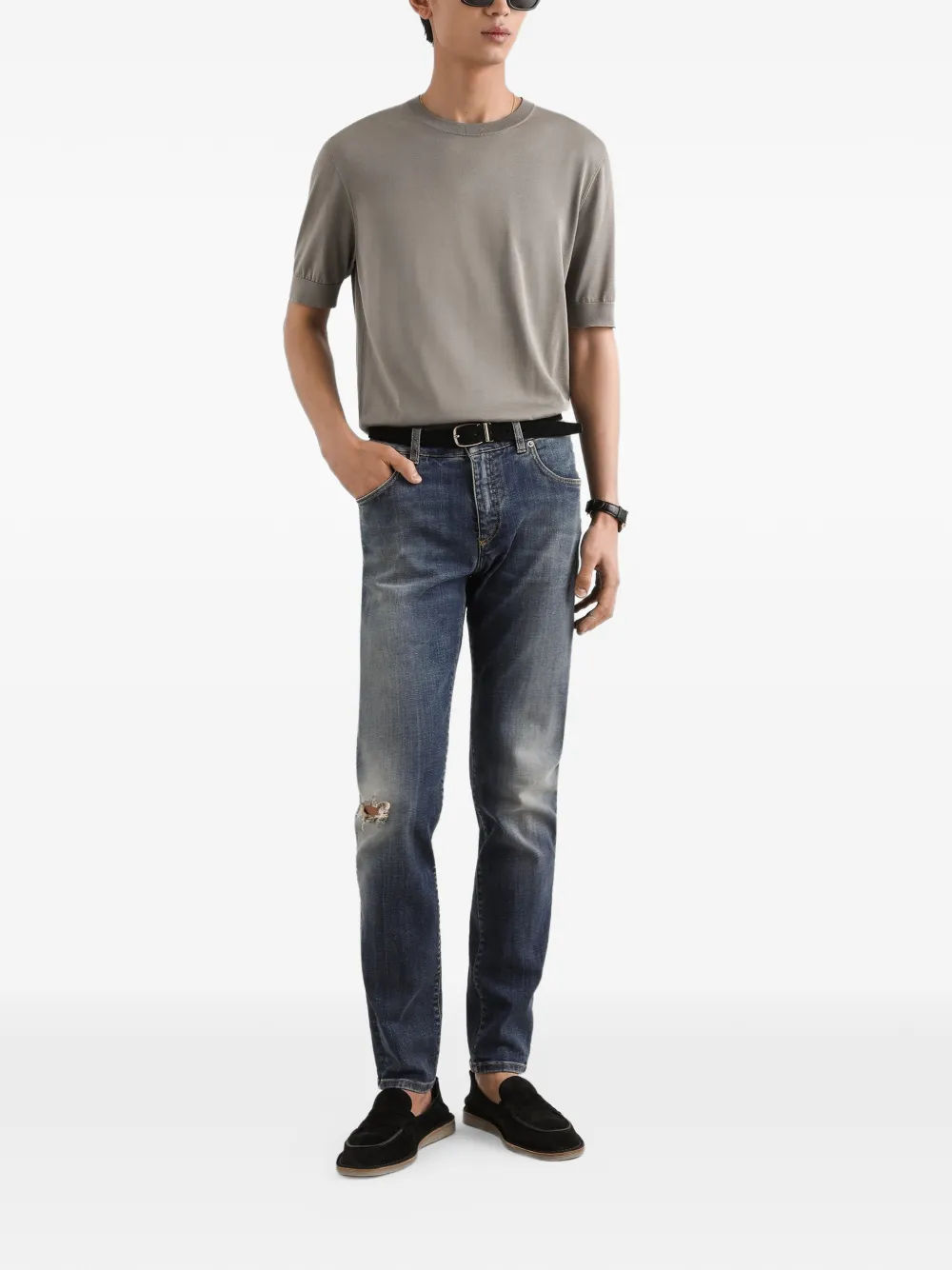 Dolce & Gabbana T-shirt met ronde hals - Grijs