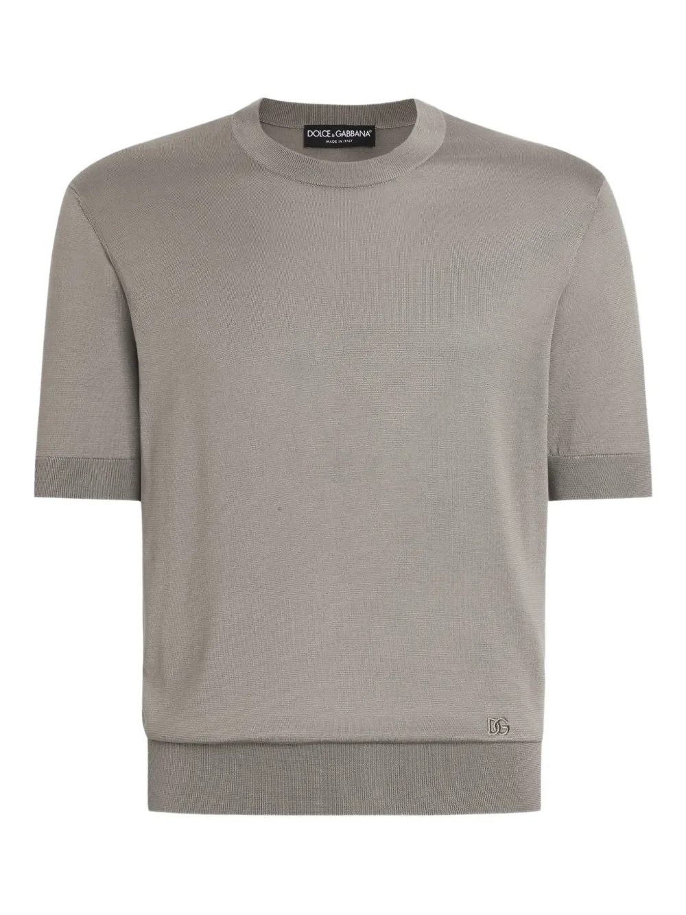 Dolce & Gabbana short-sleeve crew-neck T-shirt – Grey Dolce & Gabbana short-sleeve crew-neck T-shirt – Grey