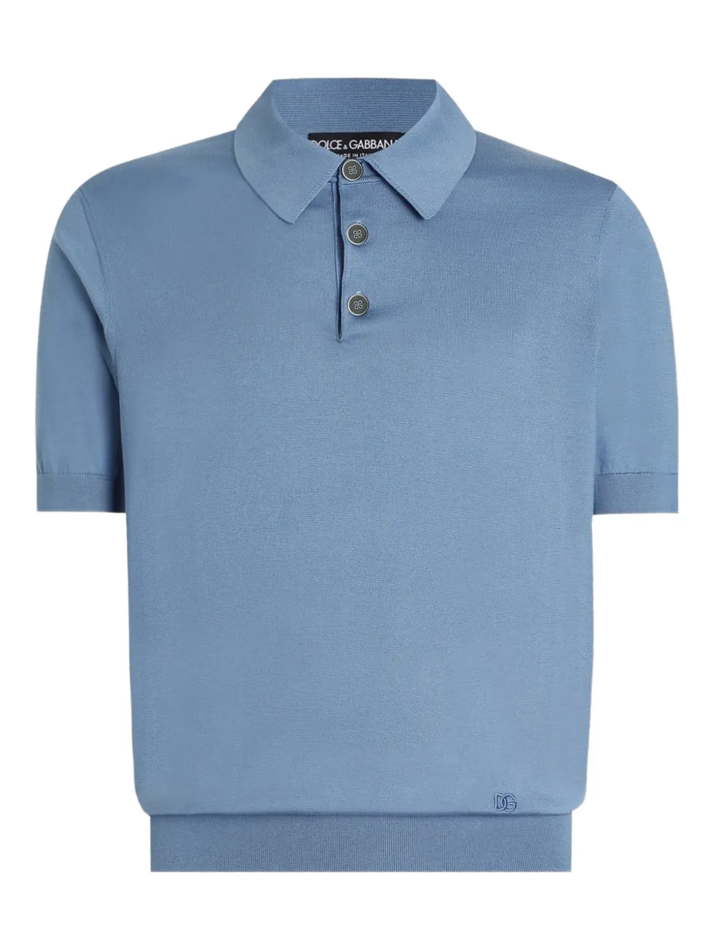 Dolce & Gabbana buttoned polo shirt - Blu