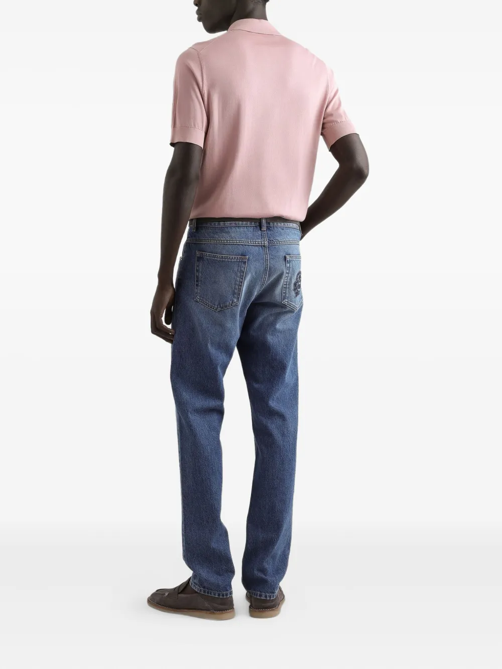 Dolce & Gabbana Poloshirt met korte mouwen en knoopsluiting Roze