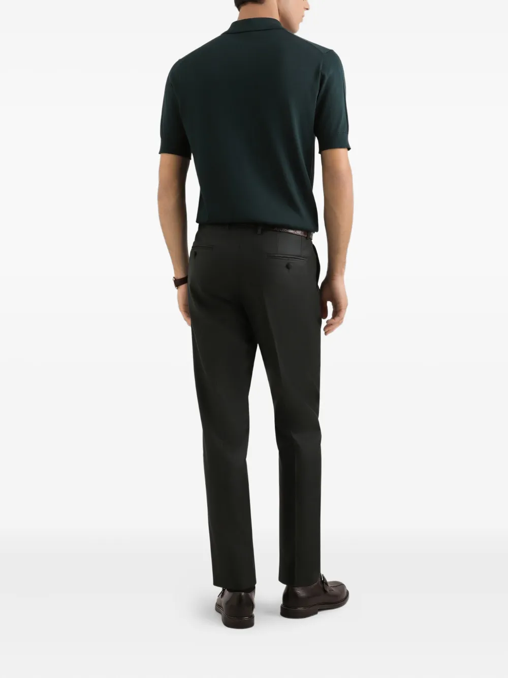 Dolce & Gabbana Poloshirt met knopen Groen