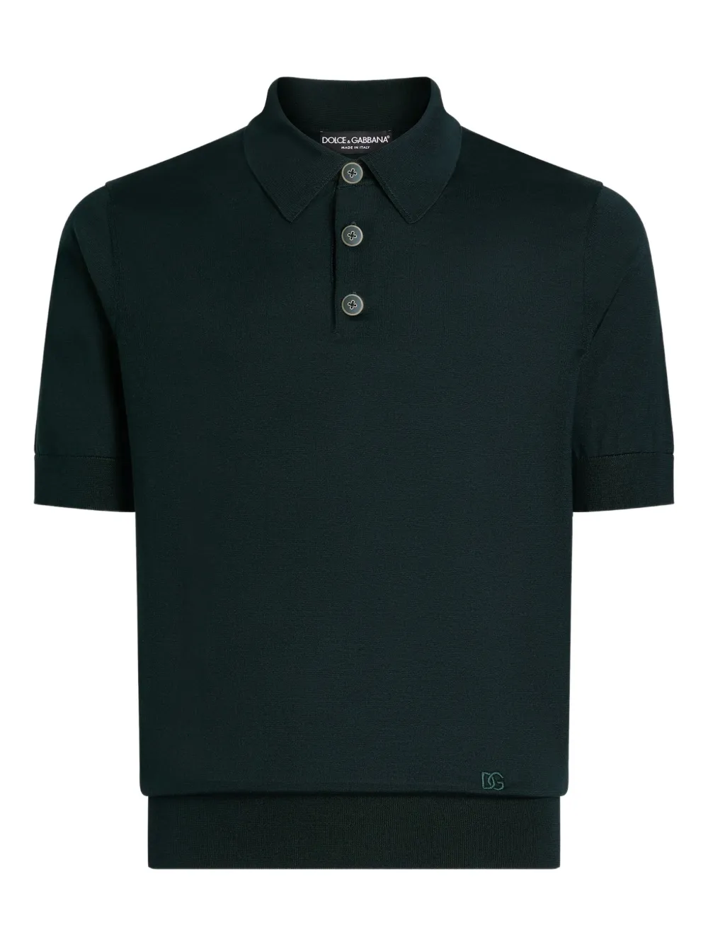 Dolce & Gabbana playera tipo polo con botones | verde | Image 1