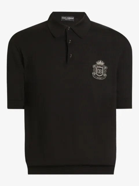 Dolce & Gabbana logo-appliqué polo shirt