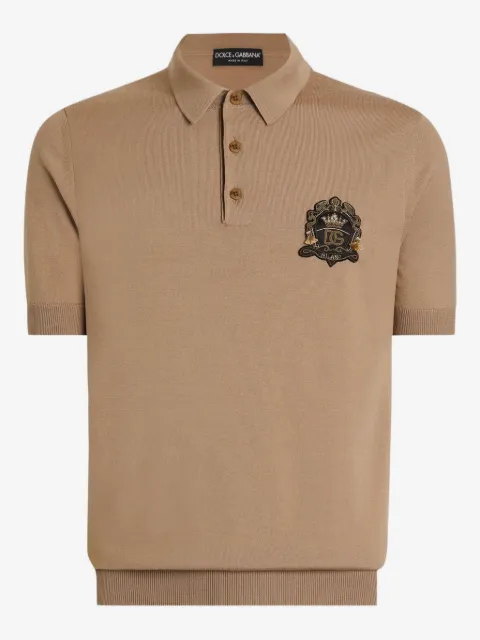 Dolce & Gabbana virgin wool polo shirt