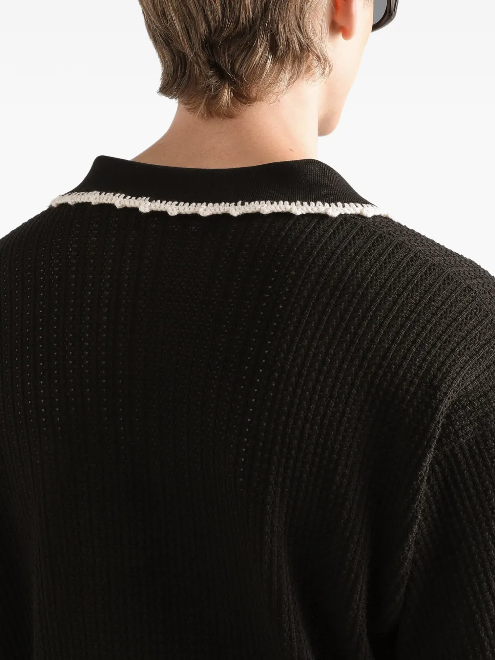 Dolce & Gabbana Trui met gehaakte afwerking Zwart