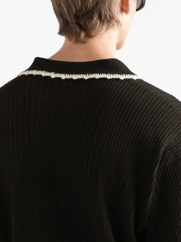 Dolce & Gabbana crochet-trim Sweater | Black | FARFETCH