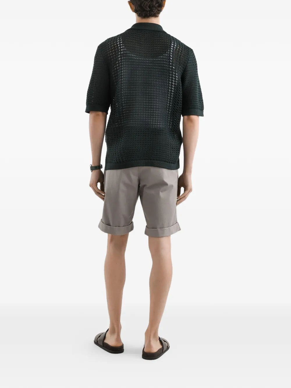 Dolce & Gabbana Wollen poloshirt Groen