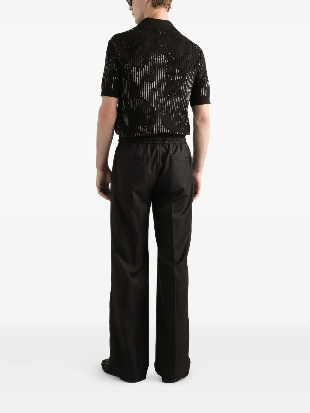 Dolce & Gabbana T-shirt met pailletten Zwart