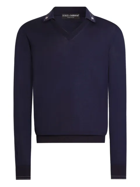 Dolce & Gabbana top con logo bordado