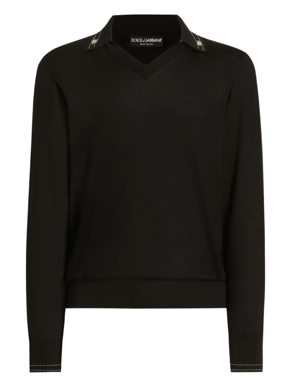 Dolce & Gabbana Top con scollo a V - Nero