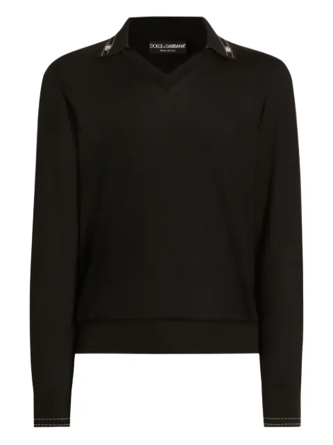 Dolce & Gabbana top con cuello en V