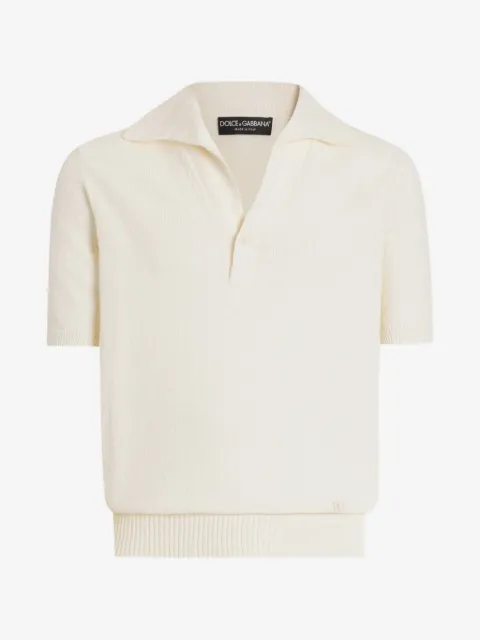 Dolce & Gabbana playera tipo polo con mezcla de algodón