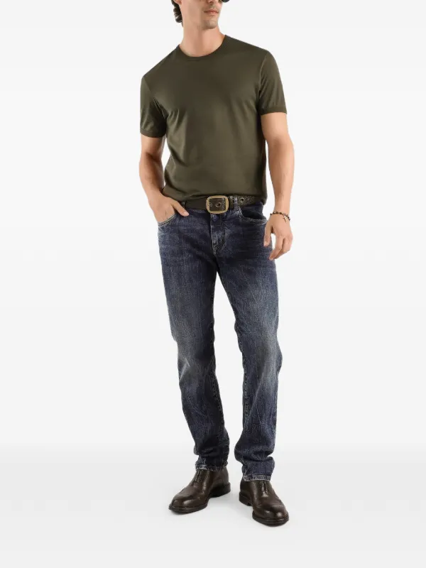 Dolce & Gabbana Calça Jeans Com Placa De Logo | Azul | FARFETCH BR
