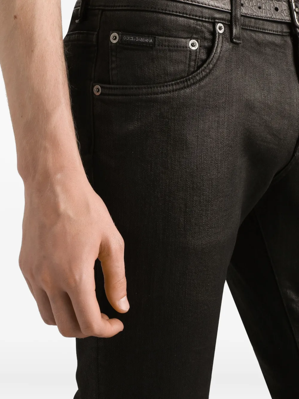 Dolce & Gabbana Jeans met wassing Zwart