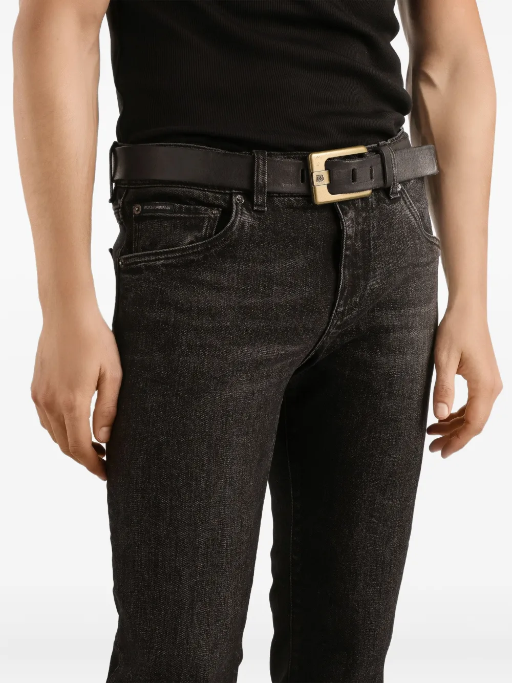 Dolce & Gabbana Jeans met vijf zakken Zwart
