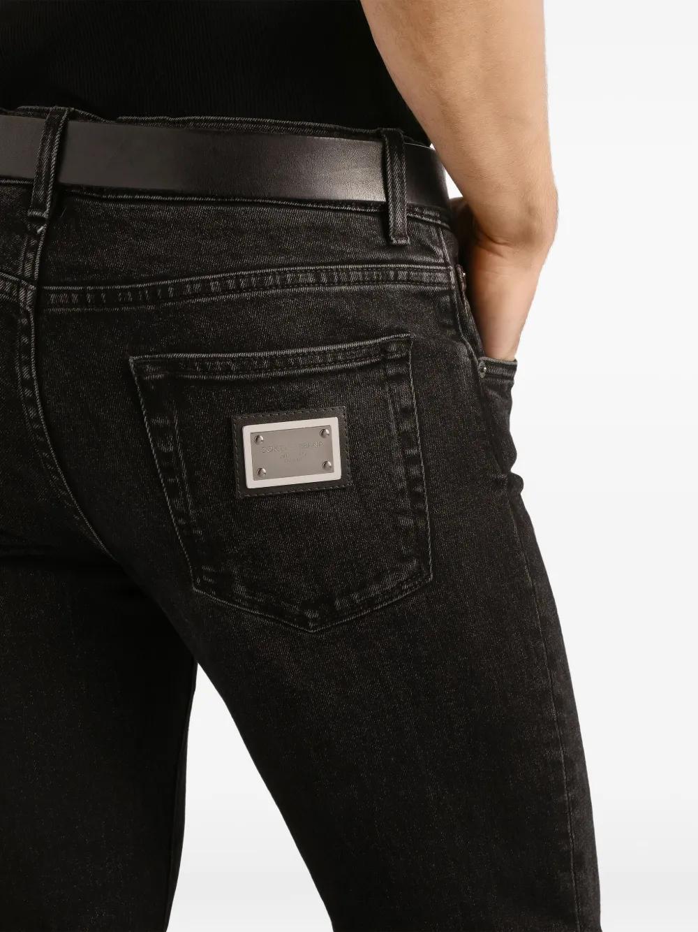 Dolce & Gabbana Jeans met vijf zakken Zwart