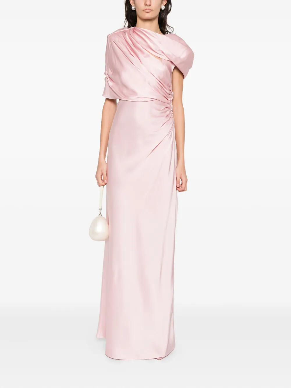 Stella McCartney Gedrapeerde jurk met ruches - Roze