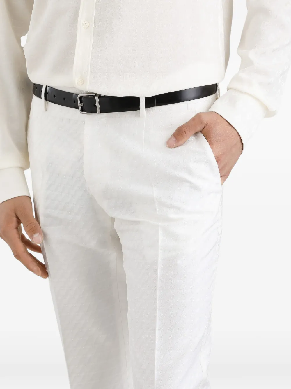 Dolce & Gabbana Broek met patroon Wit