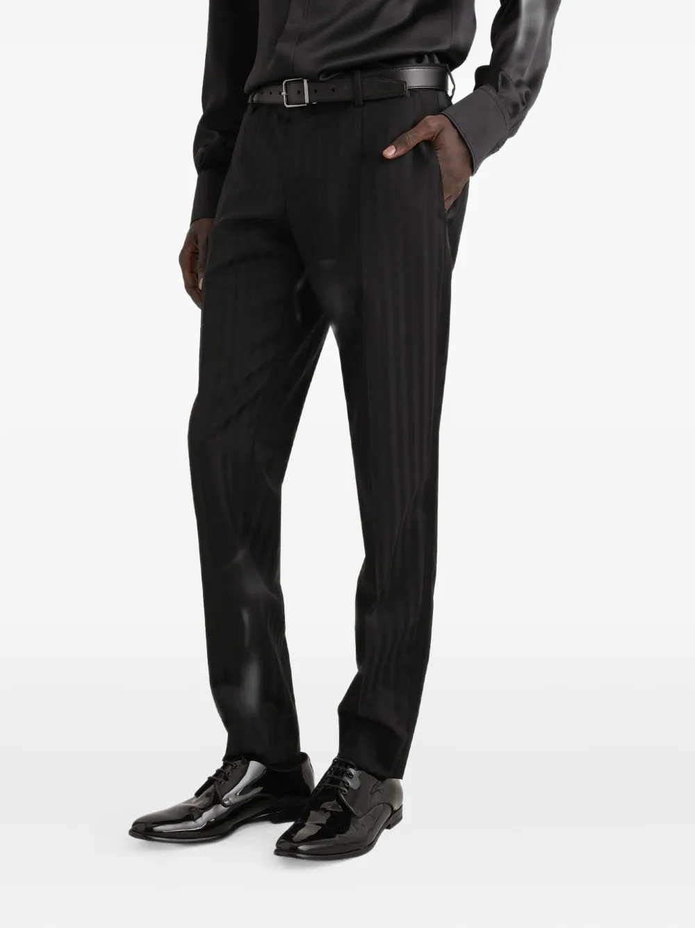 Dolce & Gabbana Gestreepte broek Zwart