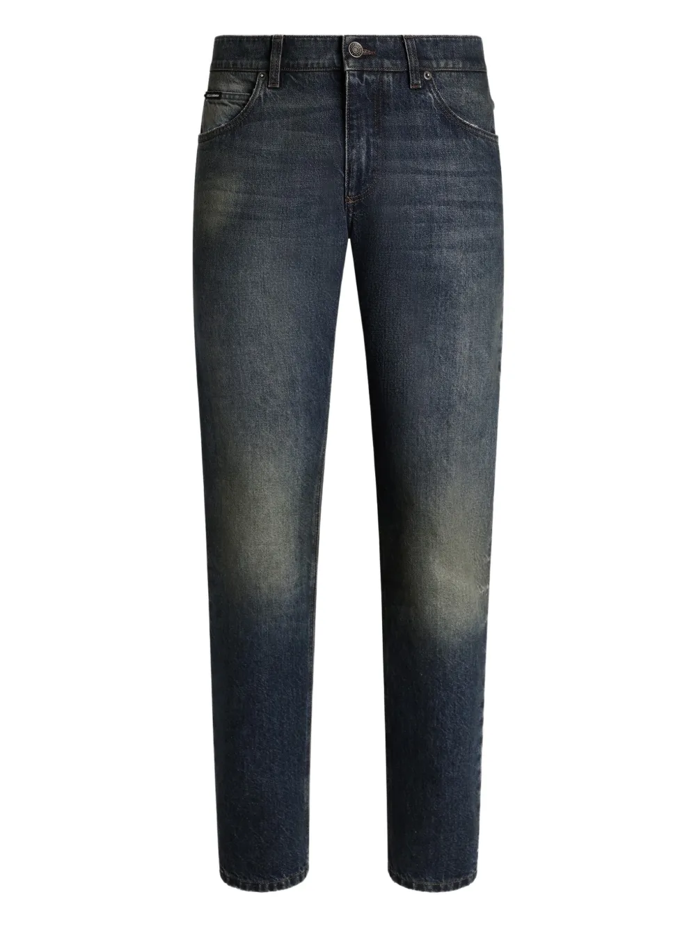 Dolce & Gabbana Jeans mit Logo-Schild - Blau