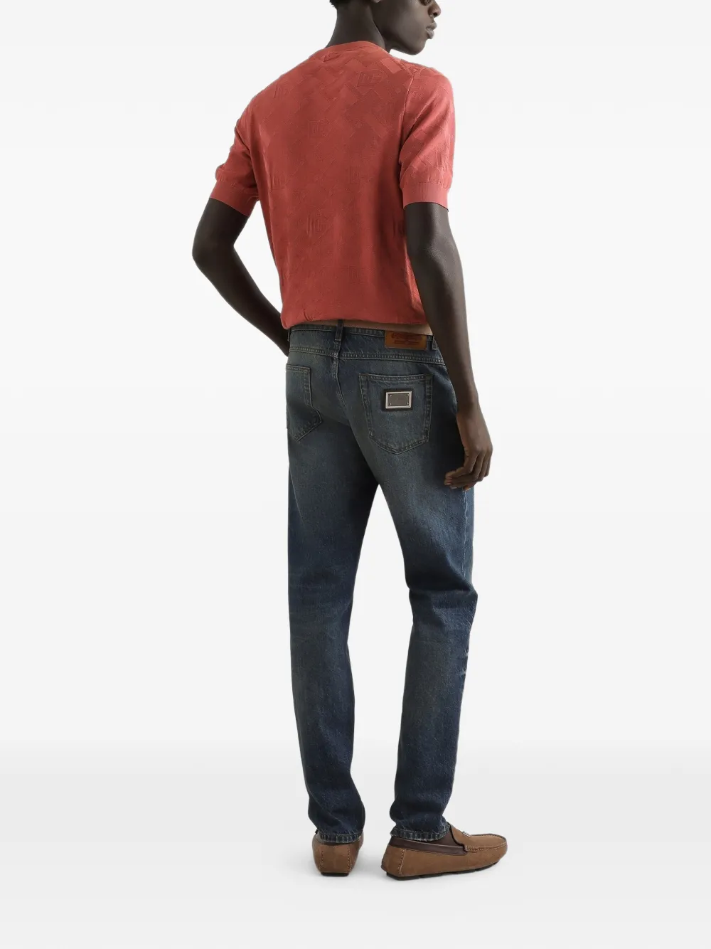  Dolce & Gabbana Logo-plaque Jeans - Blue 
