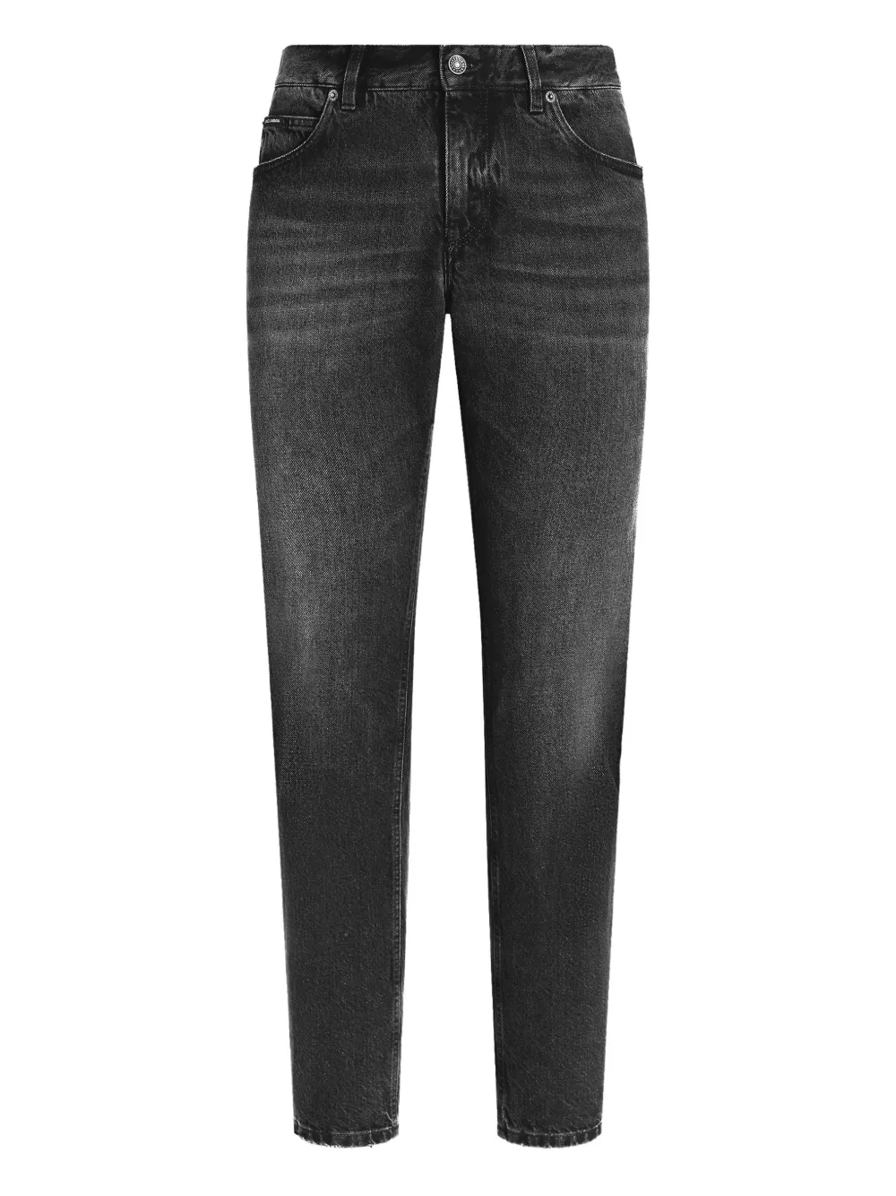 Dolce & Gabbana Jeans mit Logo-Schild - Grau