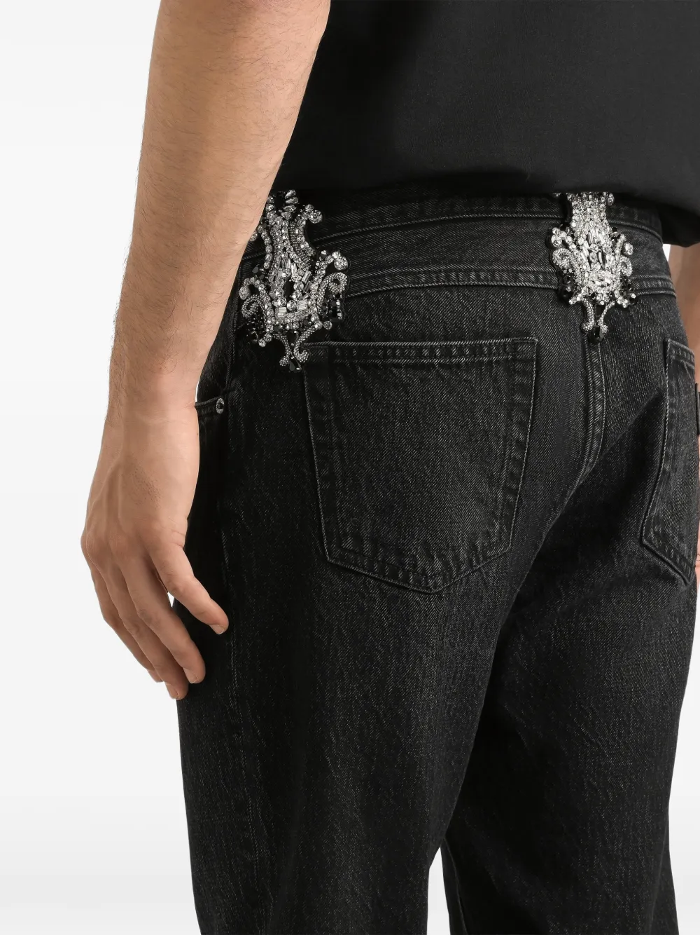 Dolce & Gabbana Jeans met vijf zakken Zwart