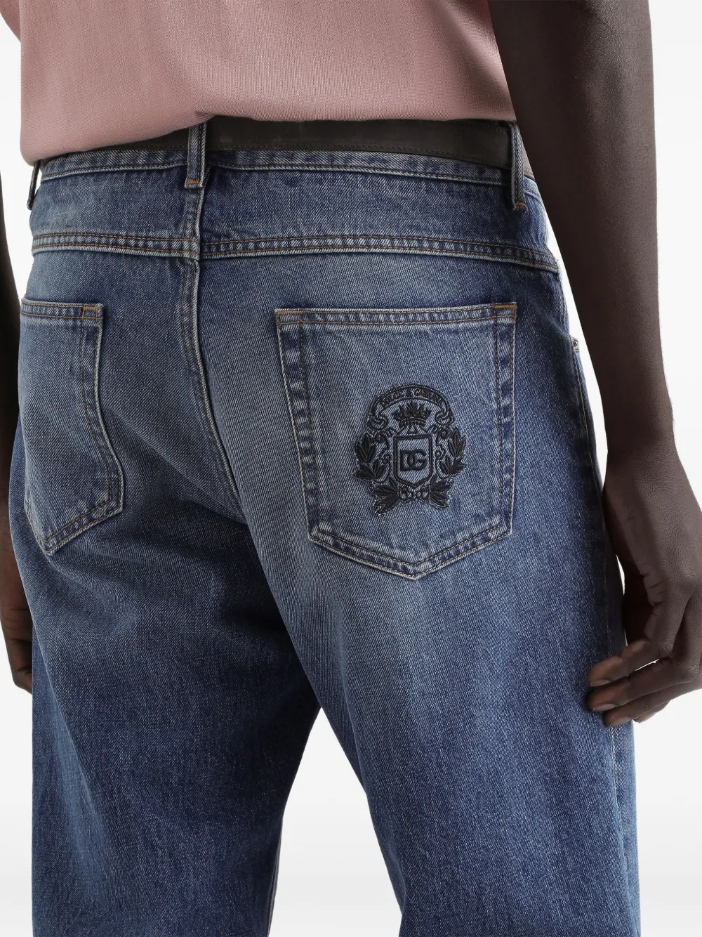 Dolce & Gabbana Jeans met knoopsluiting Blauw
