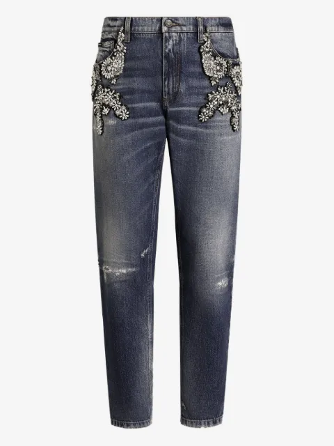 Dolce & Gabbana embellished jeans