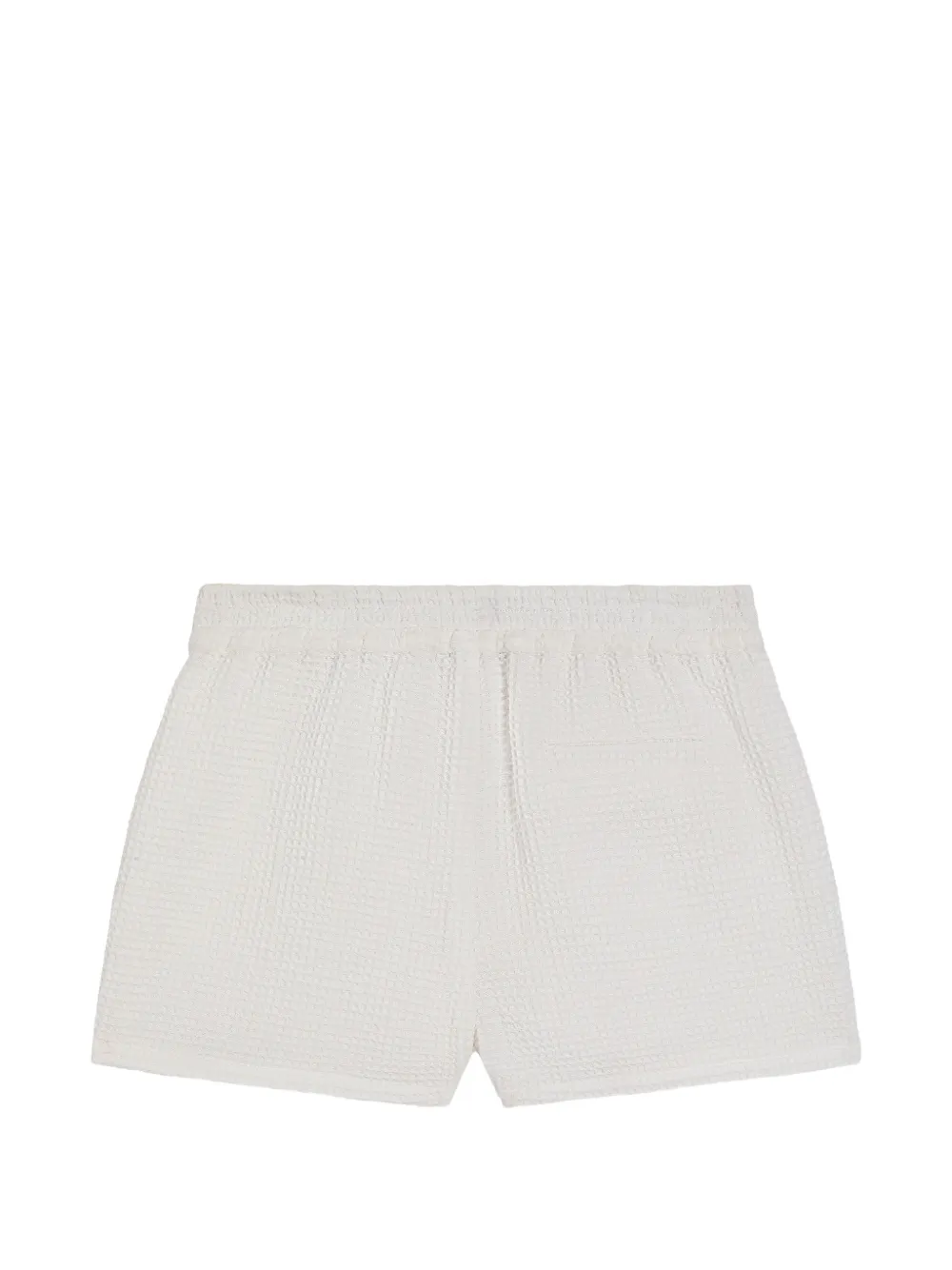 Dolce & Gabbana Kids Katoenen bermuda shorts met wafelpatroon Wit