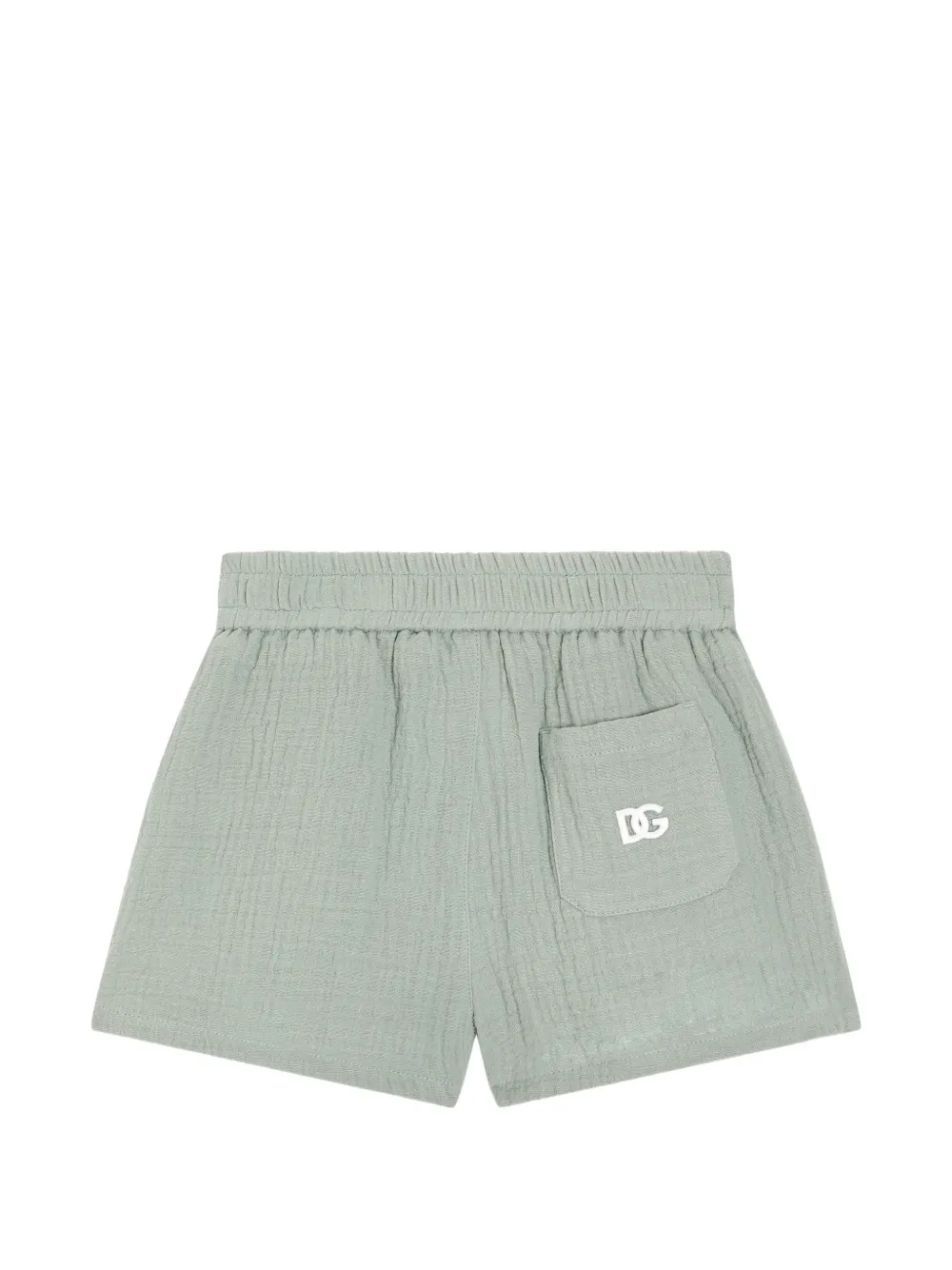 Dolce & Gabbana Kids Katoenen bermuda shorts met gaas Groen