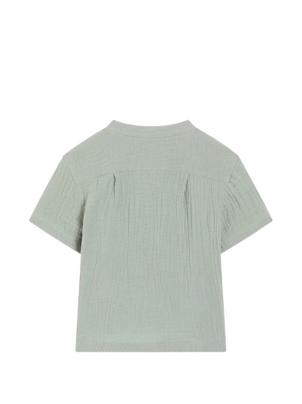 Dolce & Gabbana Kids Katoenen shirt met mesh Groen