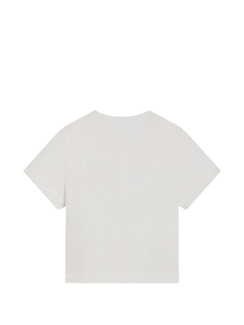 Dolce & Gabbana Kids Serafino katoenen T-shirt Wit