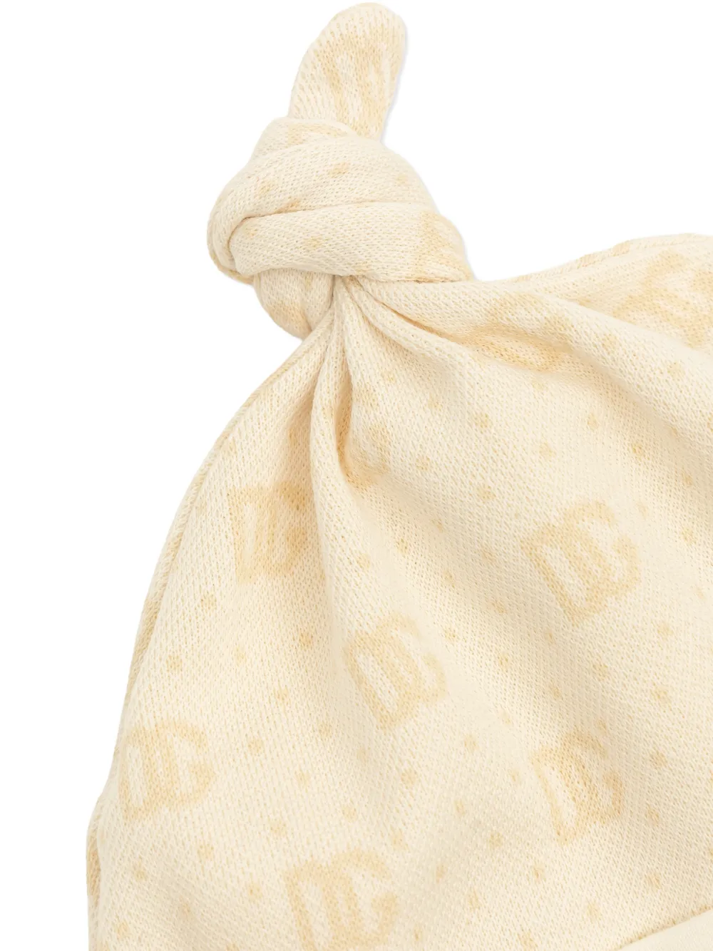 Dolce & Gabbana Kids Driedelig romperset met Peter Pan-kraag en logo Beige