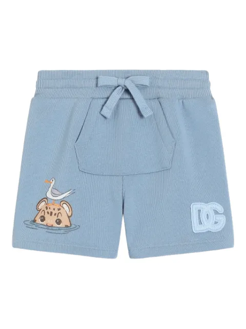 Dolce & Gabbana Kids logo-appliqué drawstring shorts