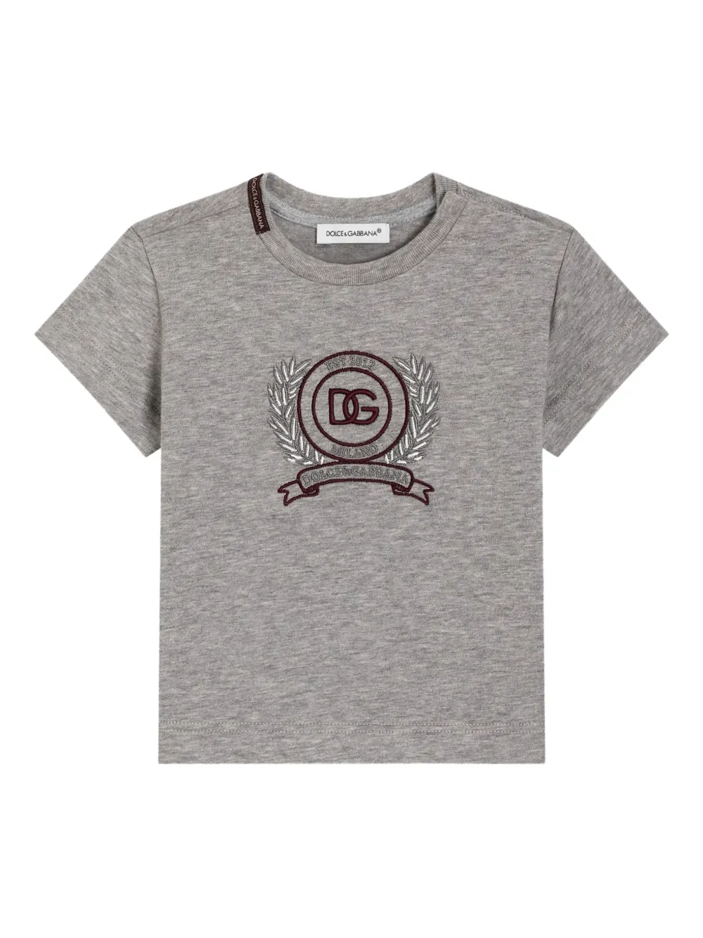 Dolce & Gabbana Kids T-shirt in cotone - Grigio