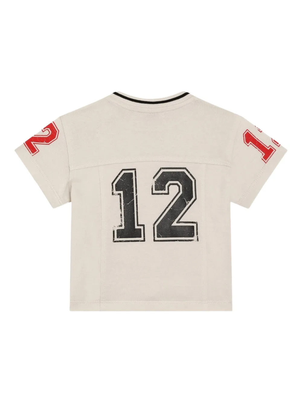 Dolce & Gabbana Kids T-shirt met grafische print Beige