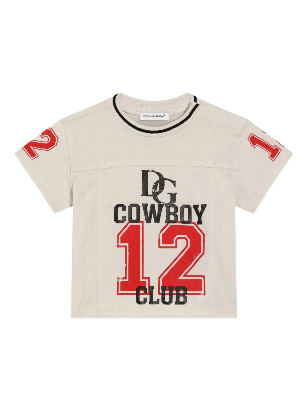 Dolce & Gabbana Kids T-shirt con grafica - Toni neutri