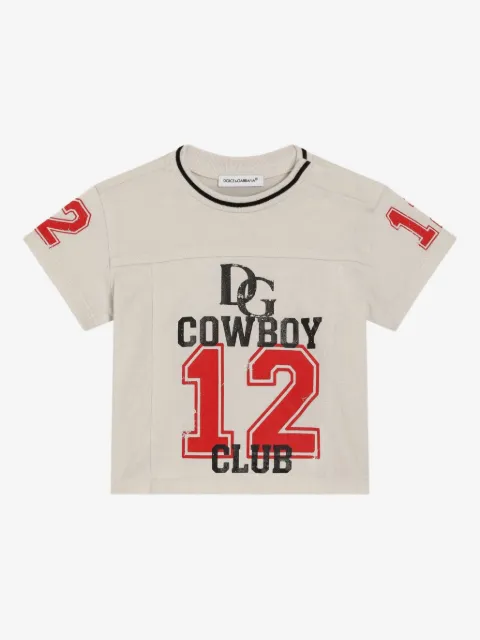 Dolce & Gabbana Kids playera con estampado gráfico