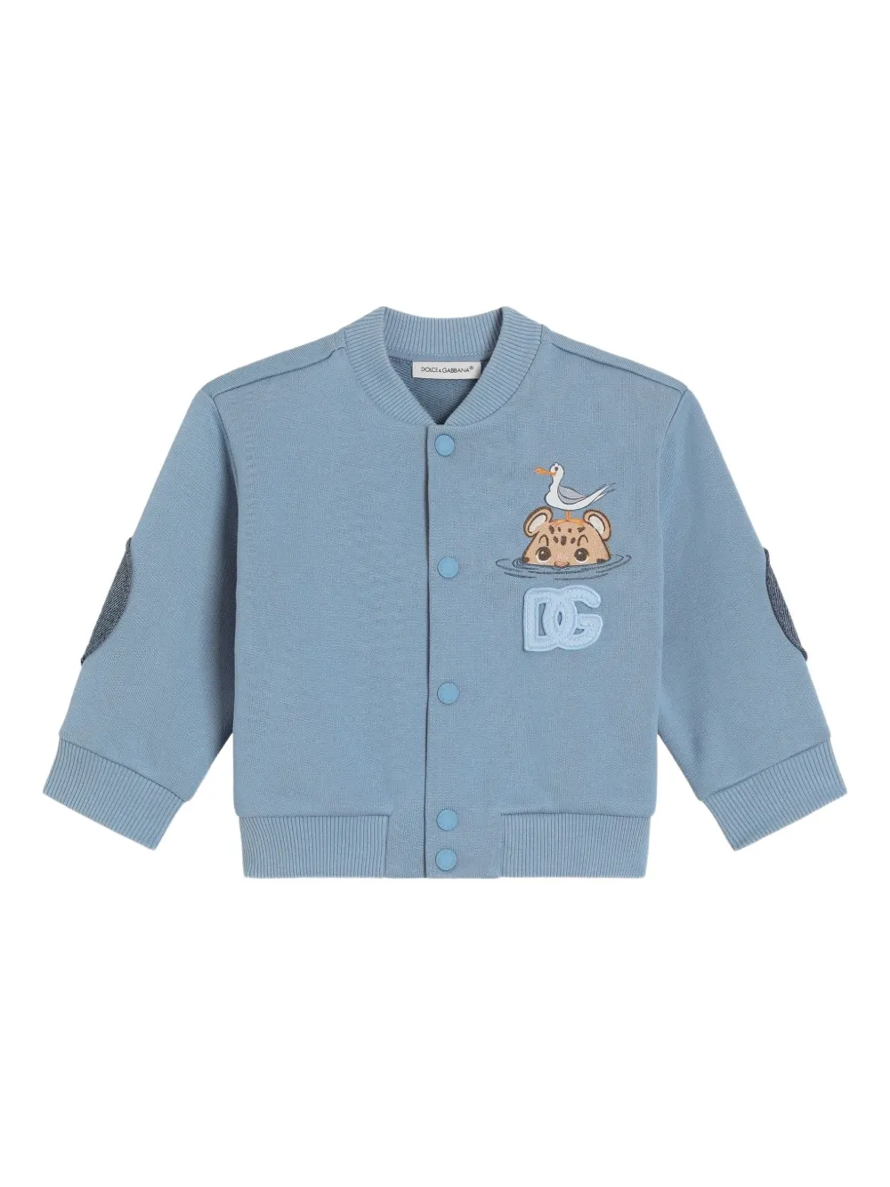 Dolce & Gabbana Kids Felpa con logo - Blu