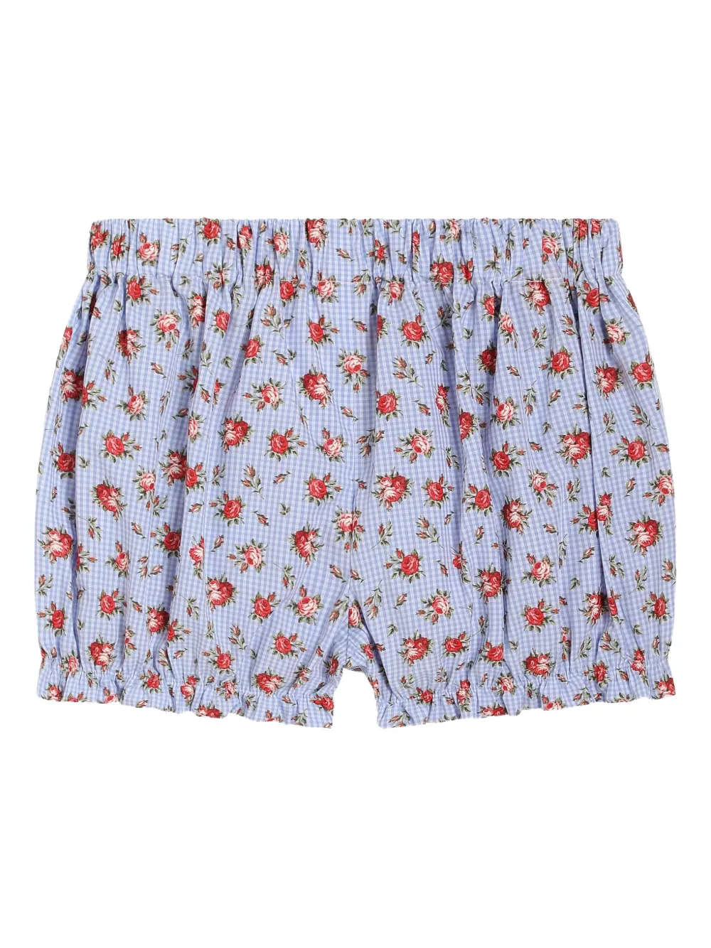 Dolce & Gabbana Kids Shorts met bloemenprint Blauw