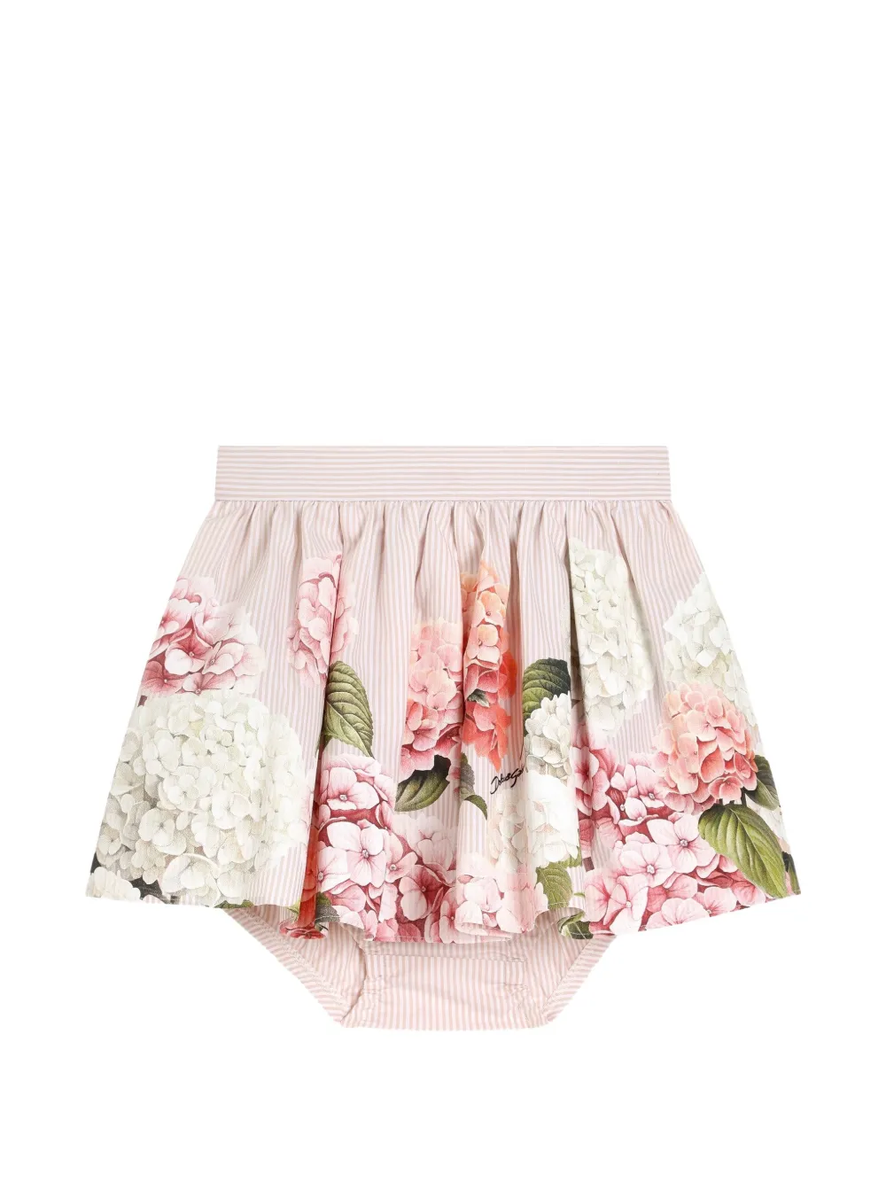 Dolce & Gabbana Kids Gonna con stampa orchidee - Toni neutri