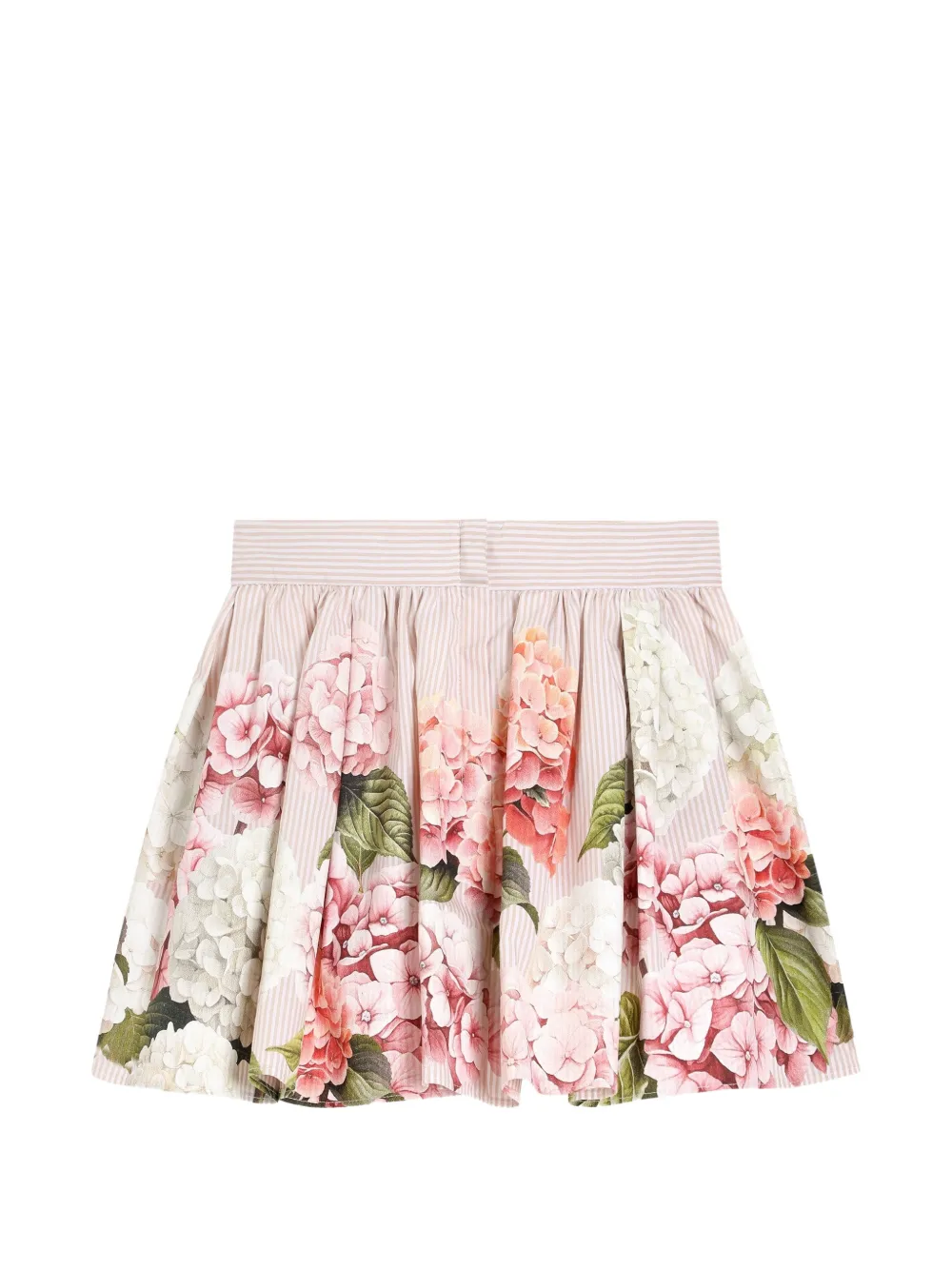 Dolce & Gabbana Kids Canvas rok met bloemenprint Beige