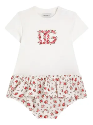 Dolce & Gabbana Kids ロゴ ワンピース | ホワイト | FARFETCH JP