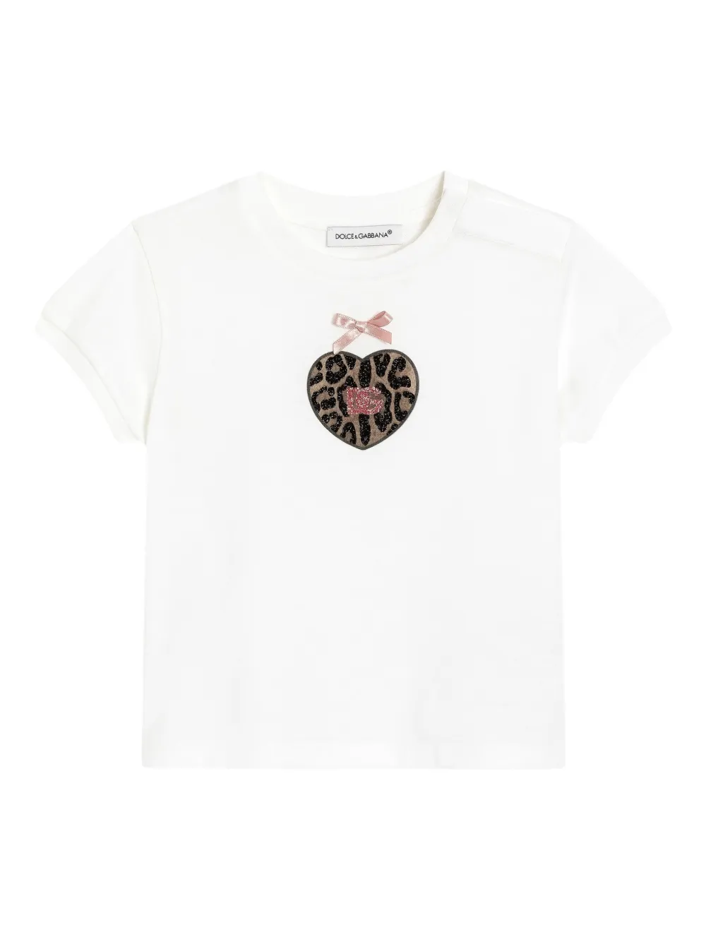 Dolce & Gabbana Kids T-shirt con applicazione - Bianco