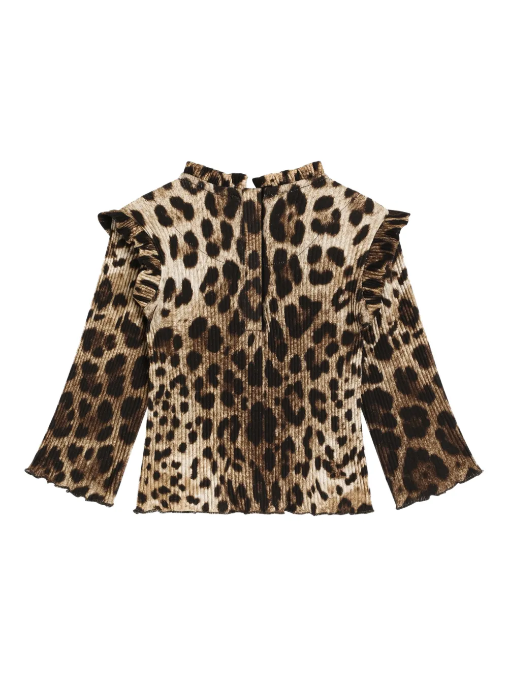 Dolce & Gabbana Kids Shirt met luipaardprint Bruin