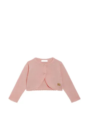Dolce & Gabbana Kids スムースニット カーディガン | ピンク