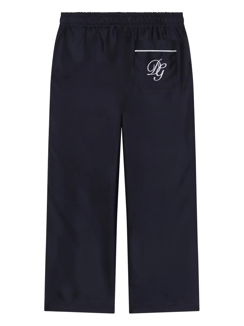 Dolce & Gabbana Kids piped-trim silk trousers | Girls Casual Trousers | Image 2